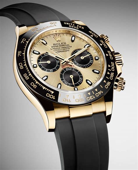 rolex daytona gold black face|Rolex Cosmograph Daytona Oyster, 40 mm, white gold.